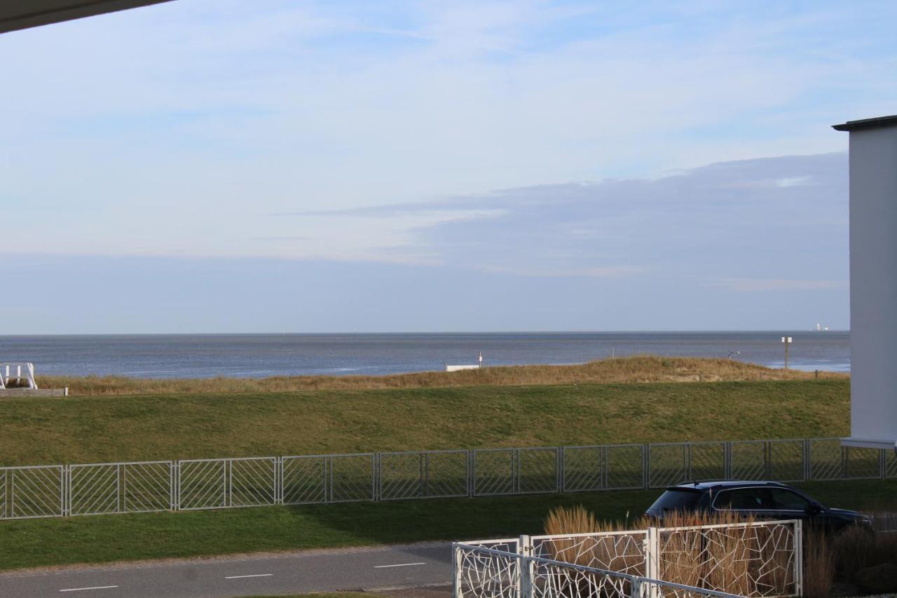 Apartment Im Haus Hanseatic Mit Meerblick Am Duhner Sandstrand Cuxhaven Bagian luar foto